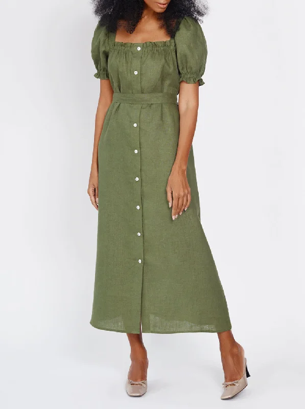 Sexy Valentine's Day dresses for a romantic dateBrigitte Midi Dress - Green