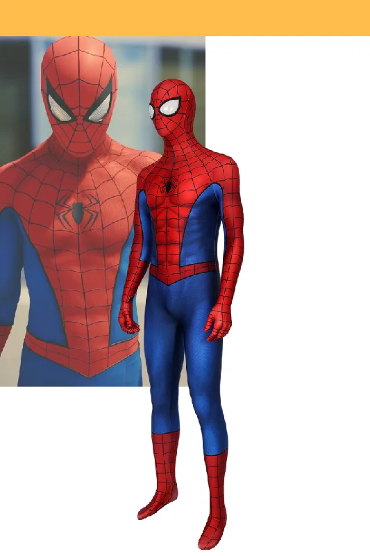 Spiderman PS4 Game Classic Version Digital Printed Cosplay Costume