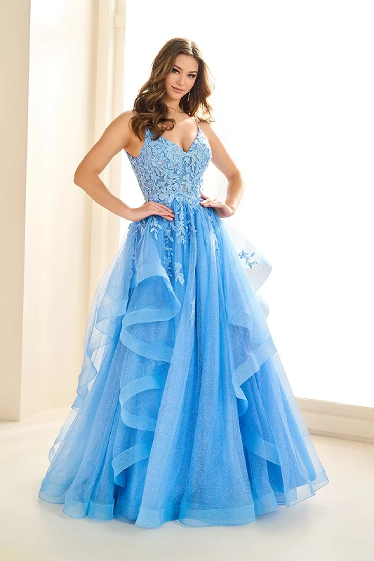 Sexy dresses with cut - outs on the sideEllie Wilde EW36085 Beaded Long Prom A Line Formal Evening Dress