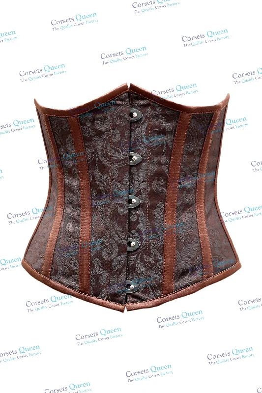 Lace - covered corsets for a feminine touchZondo Brown Steampunk Underbust Corset