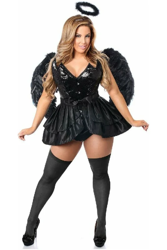 Burlesque - inspired bustiers for a performance lookTop Drawer 4 PC Fallen Angel Corset Costume