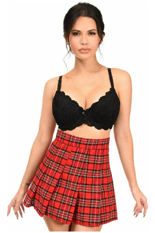 Modern - design corsets with a minimalist aestheticRed Plaid Skirt