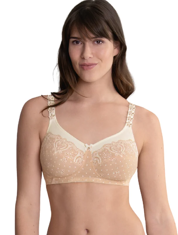 Women's striped brasAnita Belvedere Mastectomy Bra Wireless Post Operative Bra, Powder Peach | Beige Anita Mastectomy Bra | Peach Anita Belvedere Post Mastectomy Bra