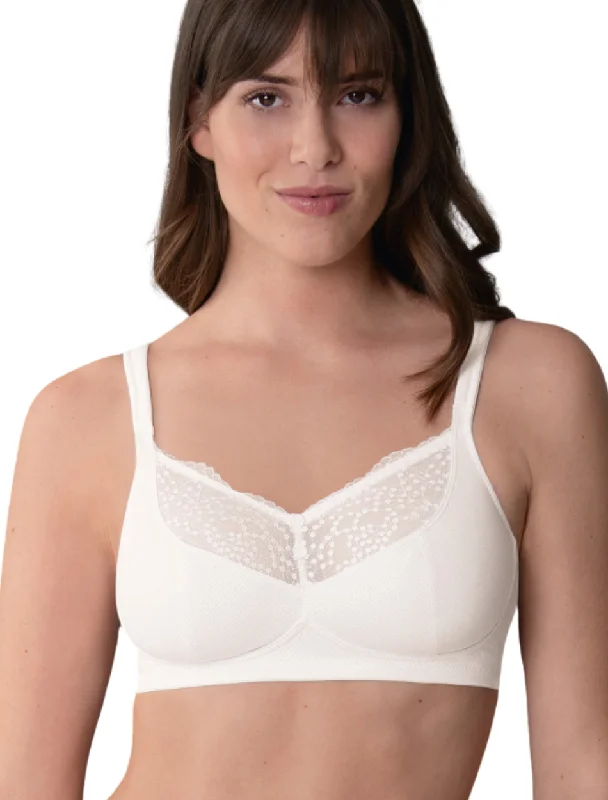 Women's full - cup bras for maximum coverageAnita Orely Mastectomy Bra Wireless Post Operative Bra, White | White Mastectomy Bra | Anita Orely Post Mastectomy Bra