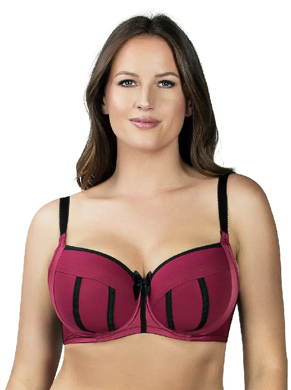 Women's bras with a silk blend for luxuryParfait Charlotte UW Padded Bra, Rio Red