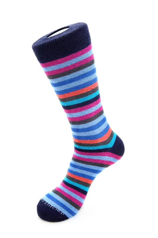 Women's moisture - wicking socks for sports6 Color Stripe Sock