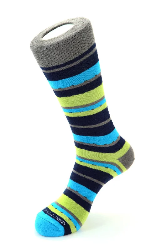 Women's crew socks with a polka - dot printBroken Stripe Sock