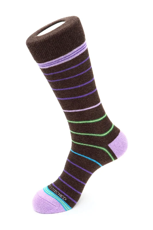 Women's cable - knit ankle socks for a cozy styleCandy Stripe Sock