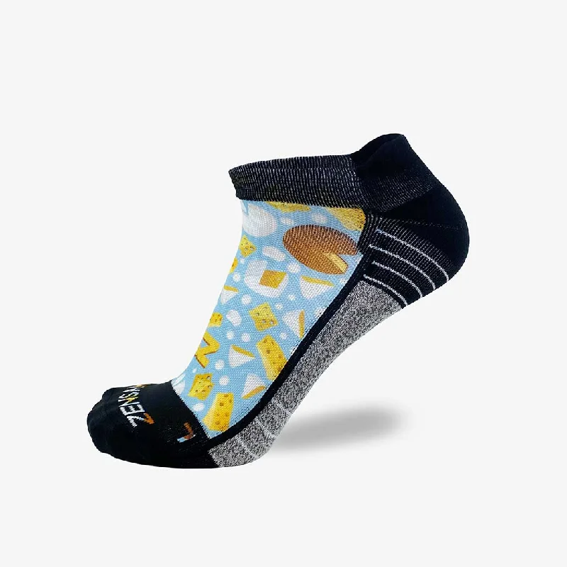 Women's argyle - patterned thigh - high socksCheese Running Socks (No Show)