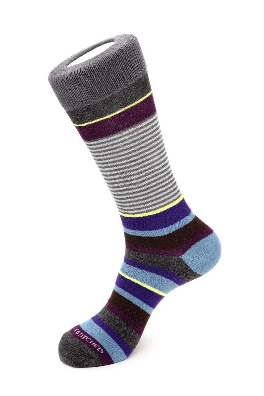 Women's leather - look socks for an edgy styleLadder Stripe Sock