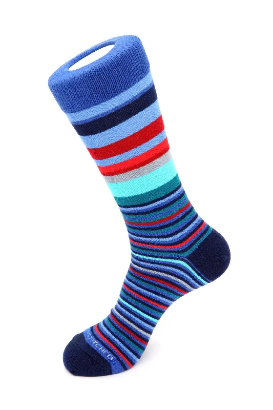 Women's anti - odor socks for long - day freshnessMeadow Stripe Sock