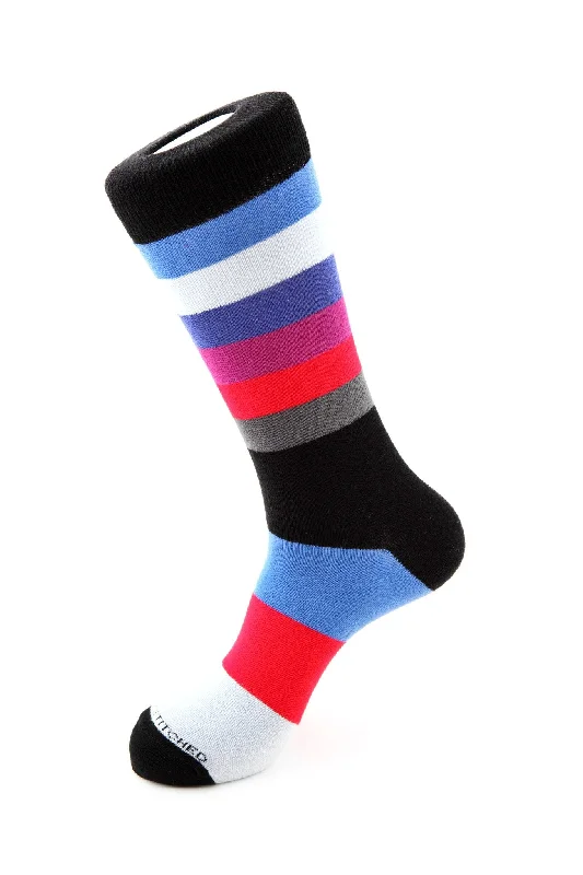 Women's bamboo fiber socks for eco - friendlinessMed & Large Stripe Sock