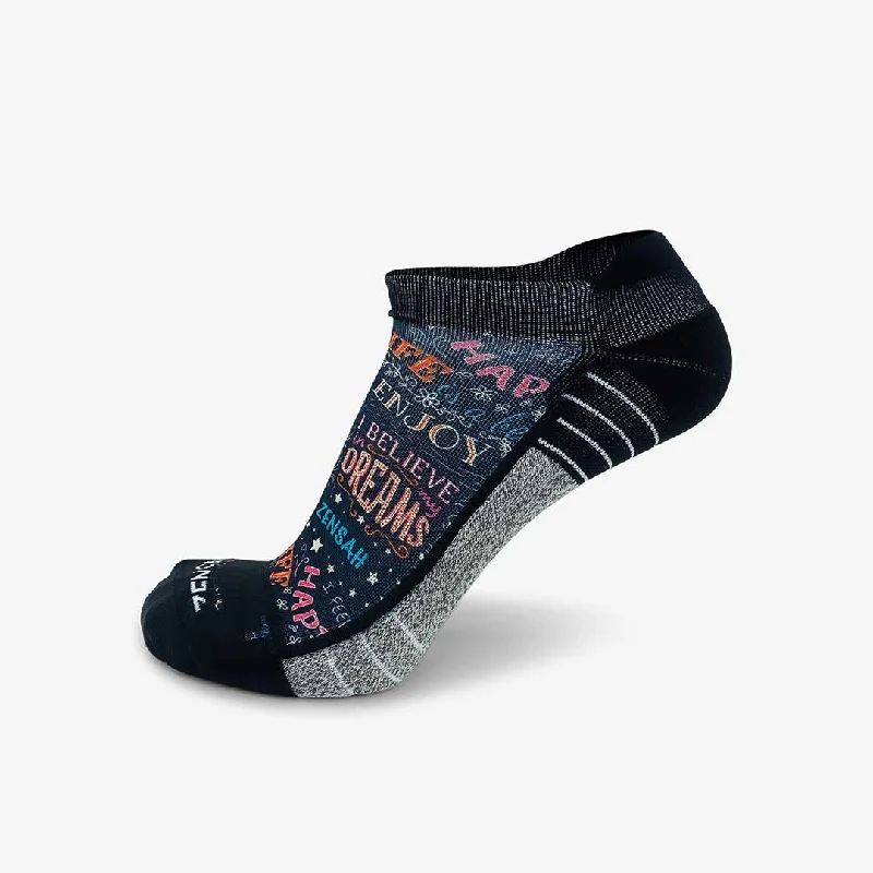 Women's cable - knit ankle socks for a cozy styleMotivational Quotes Running Socks (No Show)