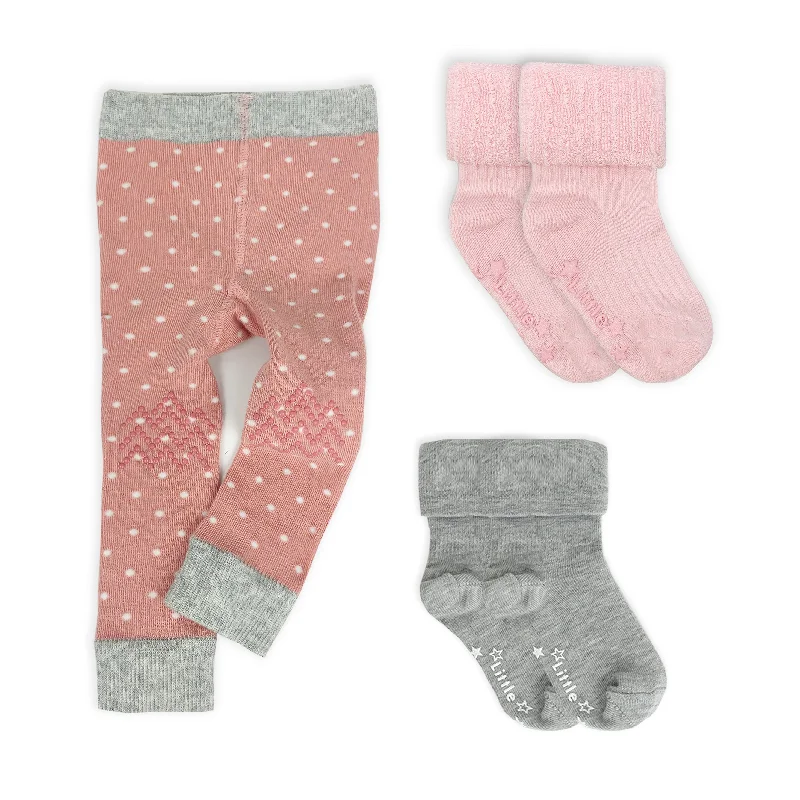 Leggings & Socks Super Set - Pink