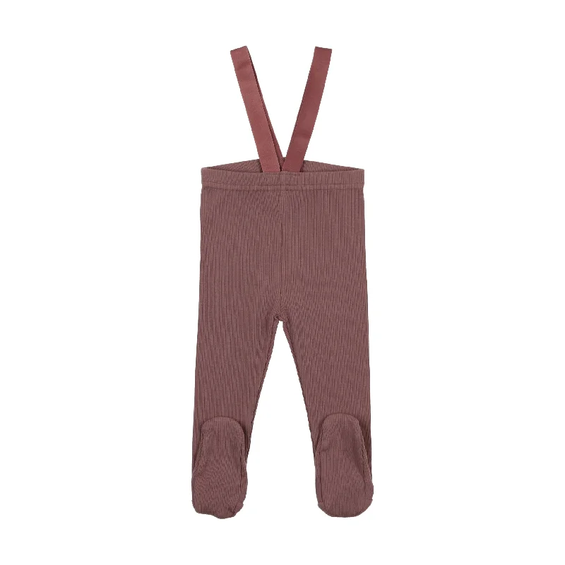 Lil Legs Suspender Leggings - Dusty Plum