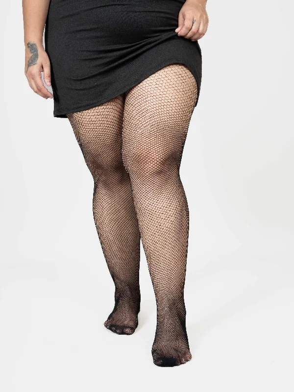 Nude - colored stockings for a natural lookFishnet Stockings